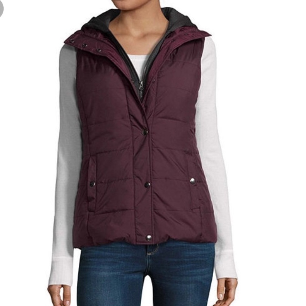 New Arizona Puffer Vest with Hood Juniors Medium